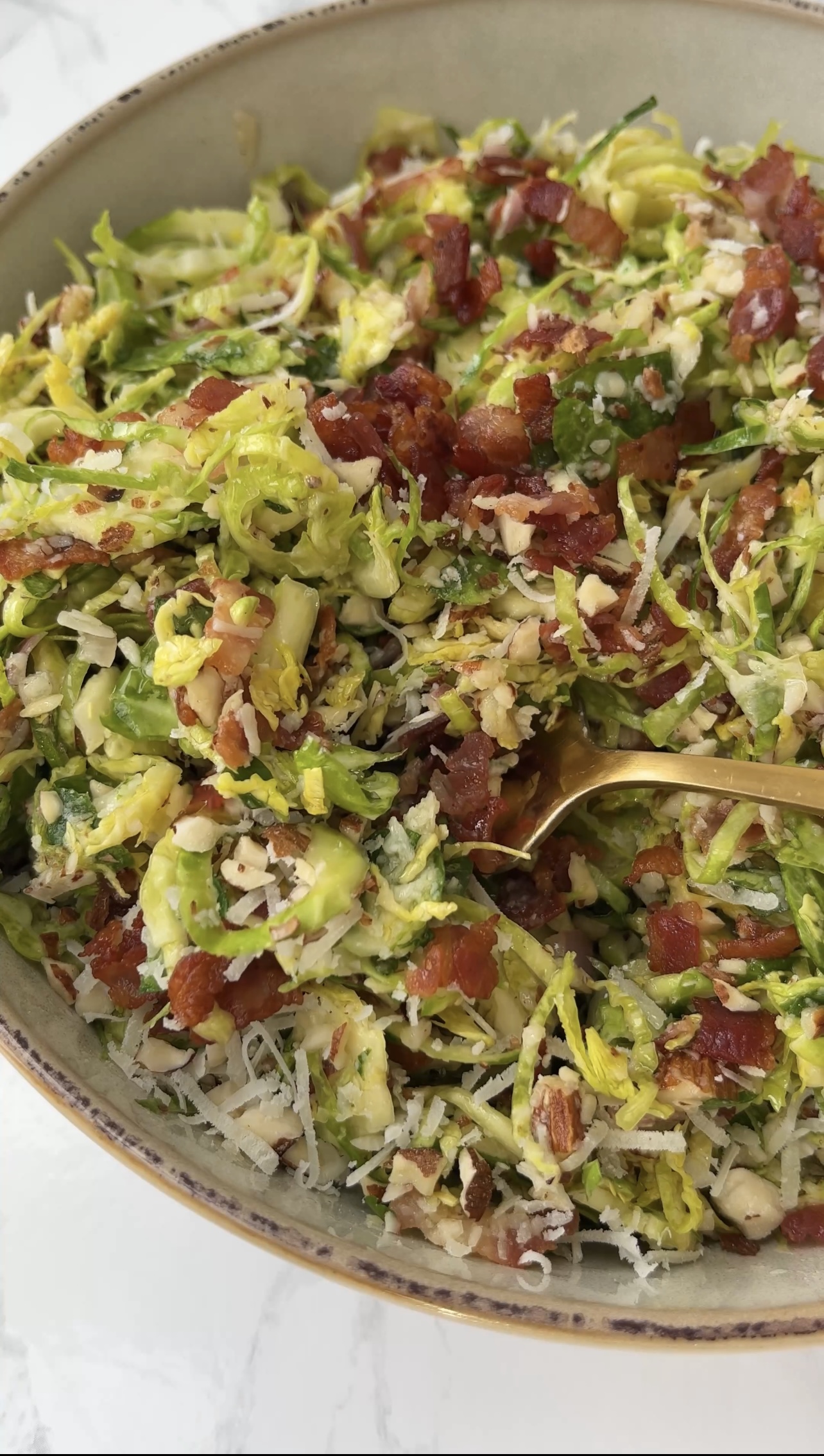 shaved Brussels sprouts 