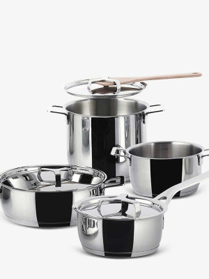 Alessi | Pots&pans 7-piece Stainless Steel Kitchen Set