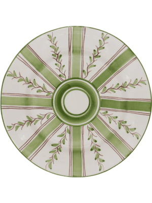 Caroline Irving & Daughters | Olive Stripe Dinner Plate