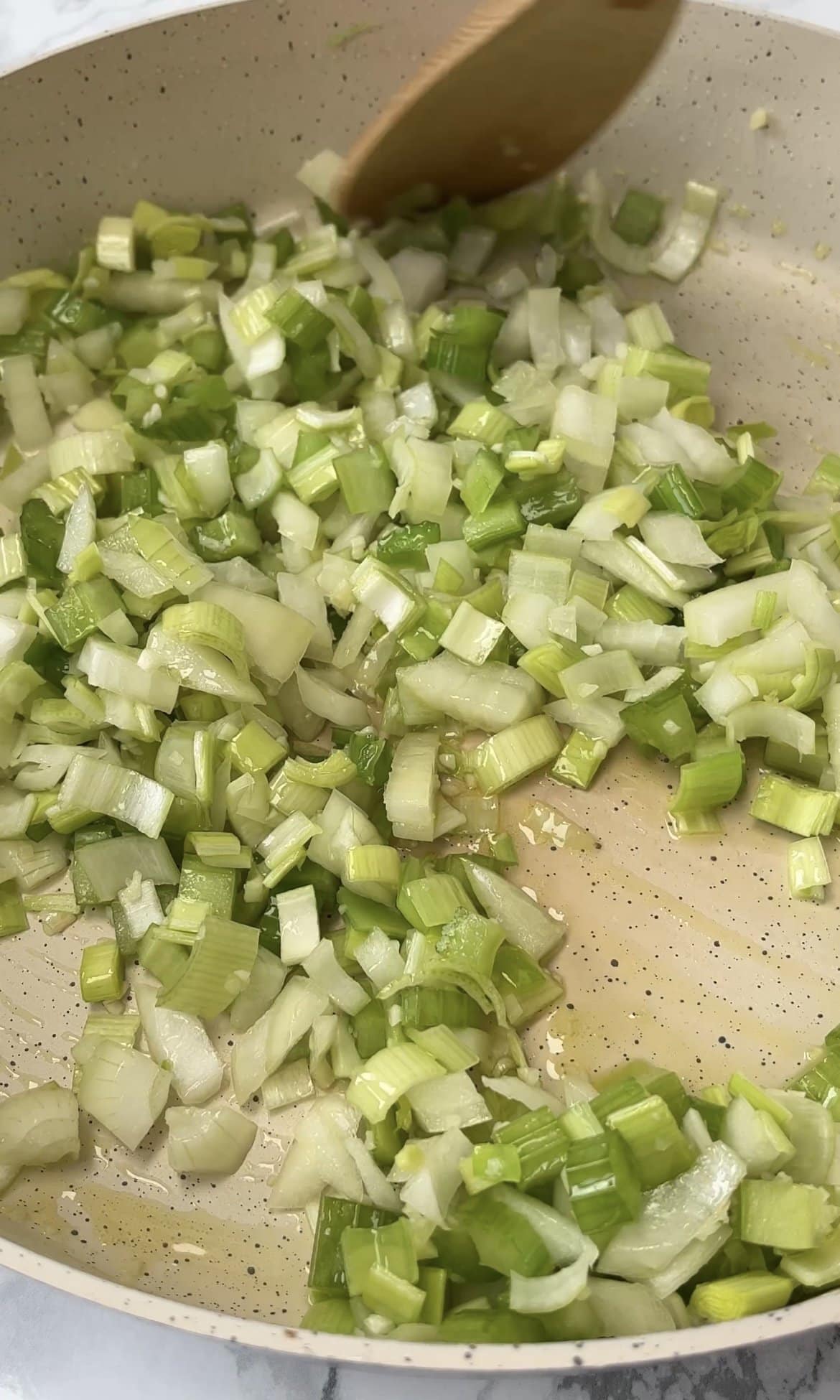 frying off vegetables.