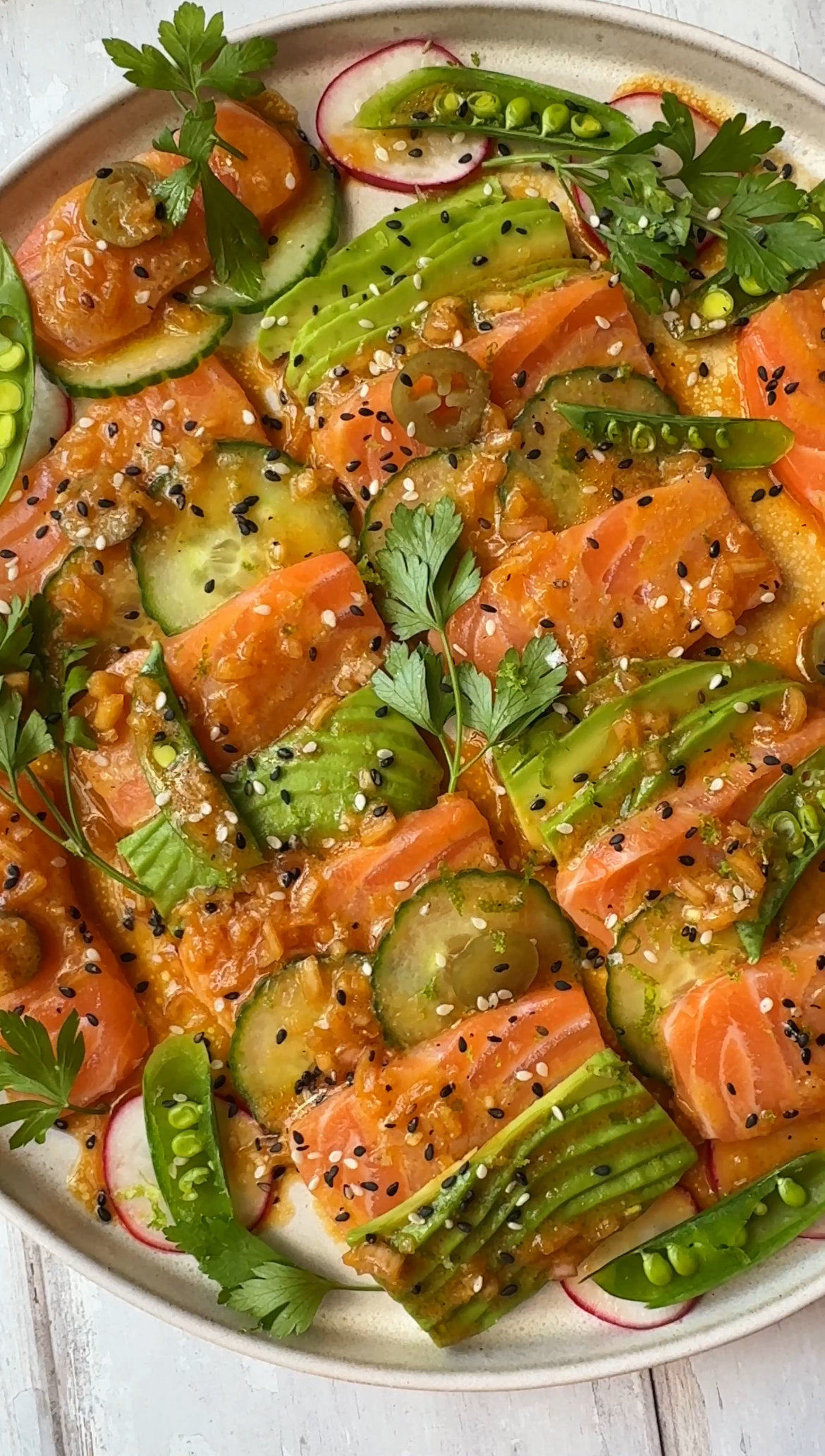 salmon crudo