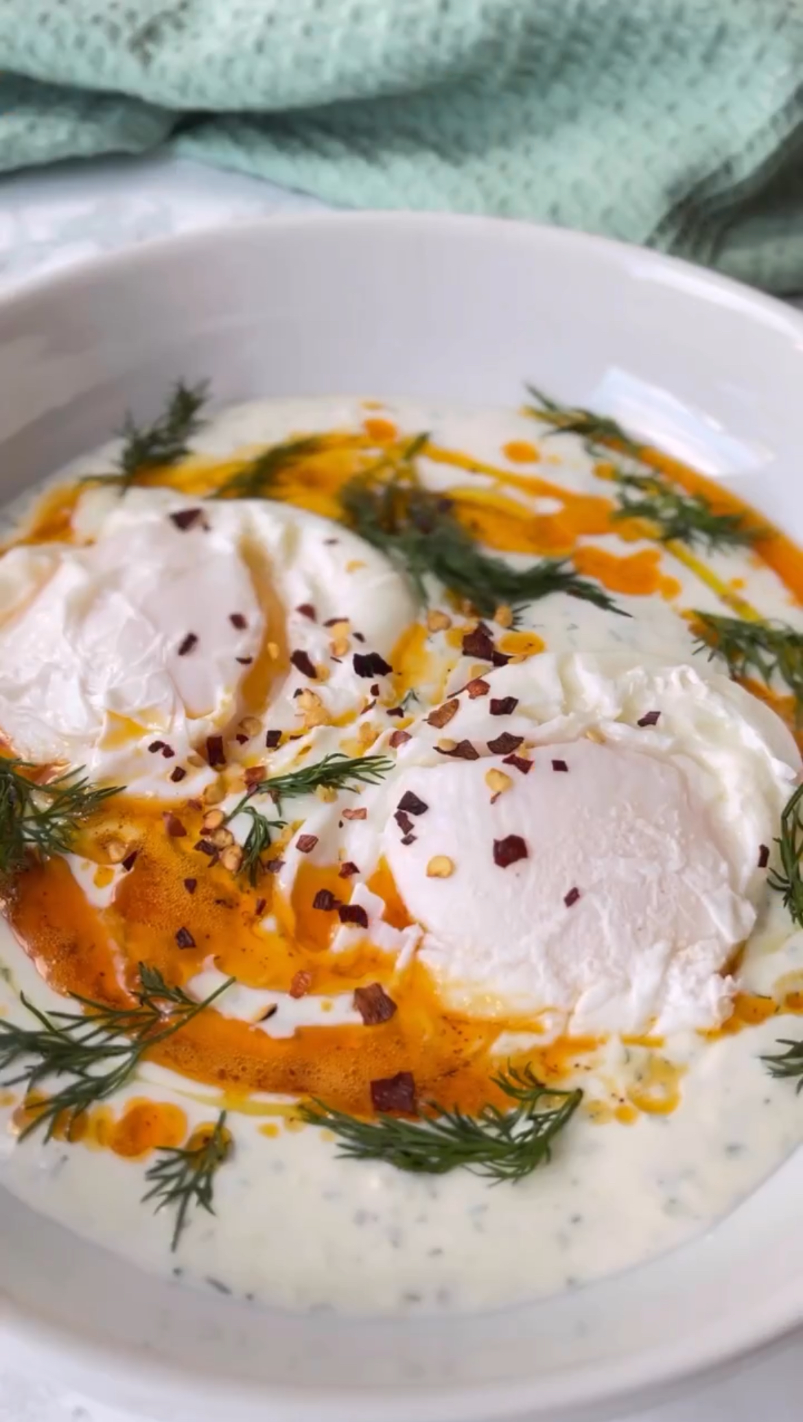 PLATING UP TURKISH EGGS