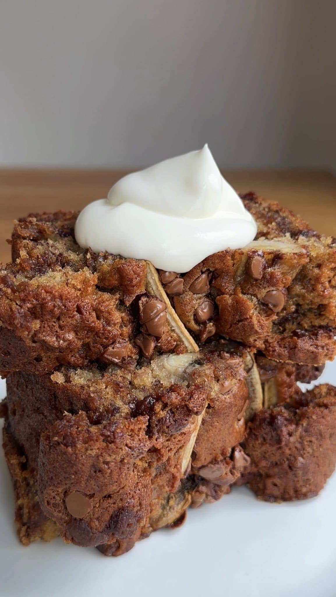 Moist Chocolate Chip Banana Bread - Desert Island Dishes