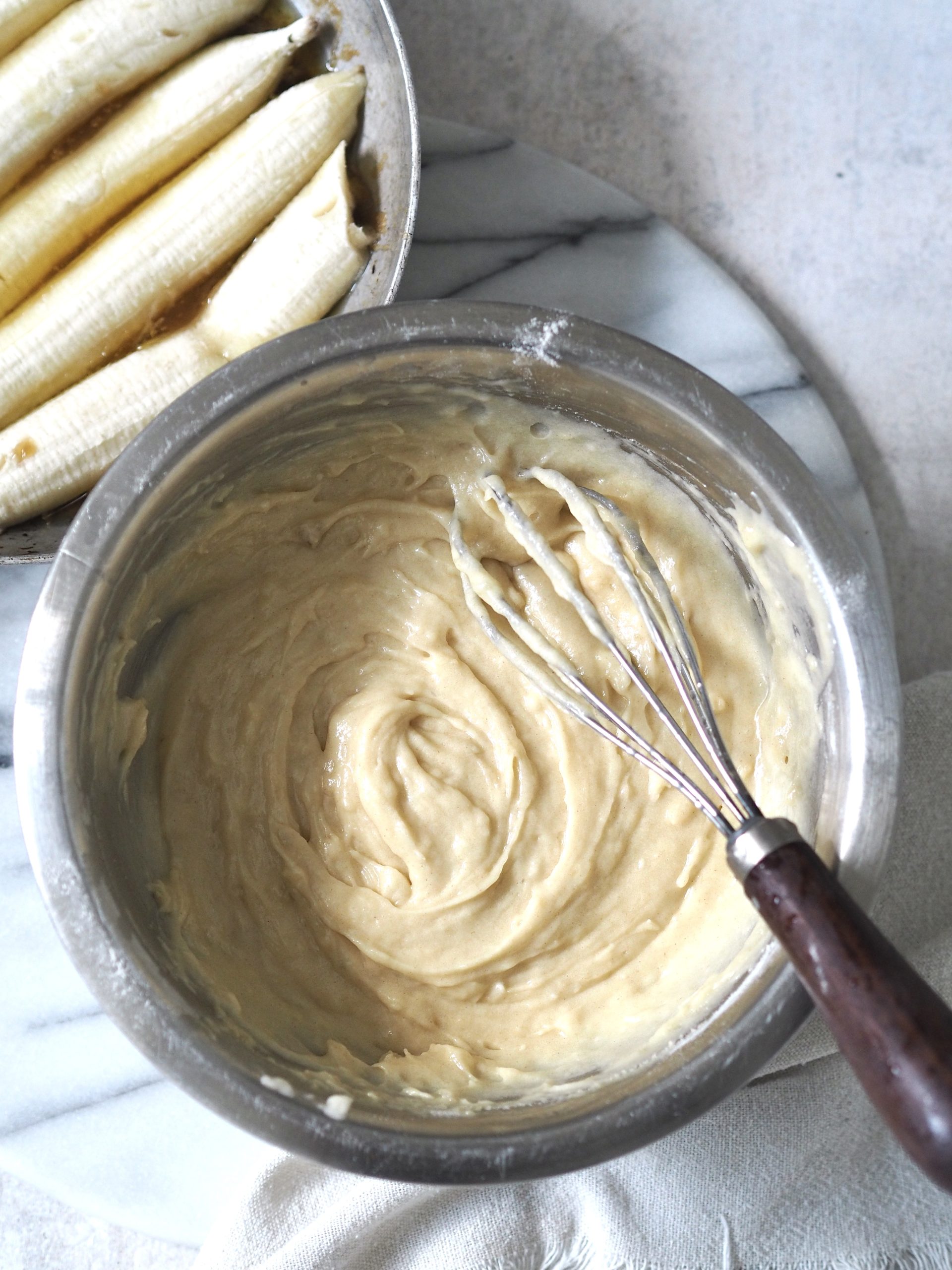 batter for upside down banana cake