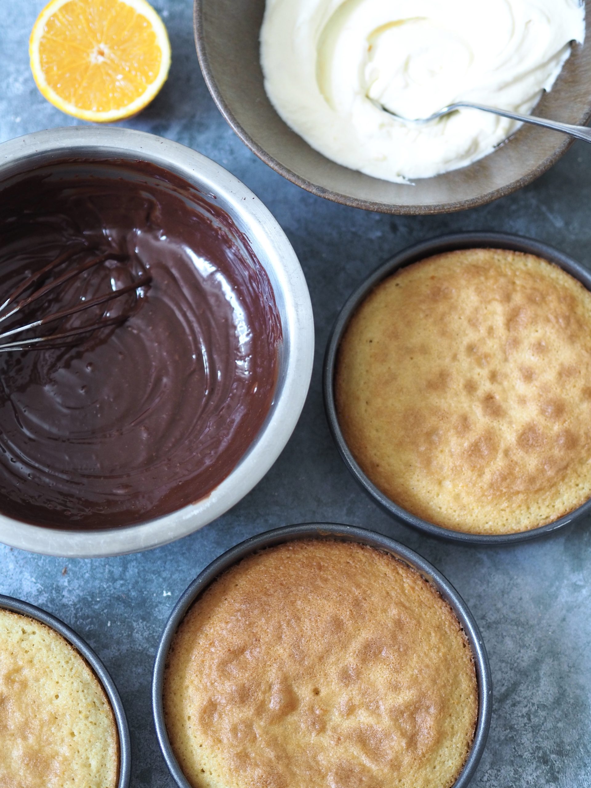 components to assemble jaffa cake cake