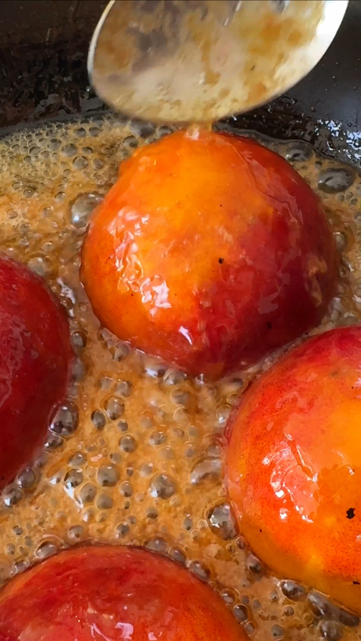 basting peaches