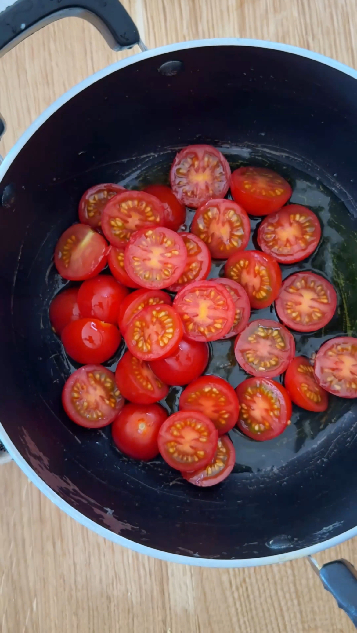 frying tomatoes