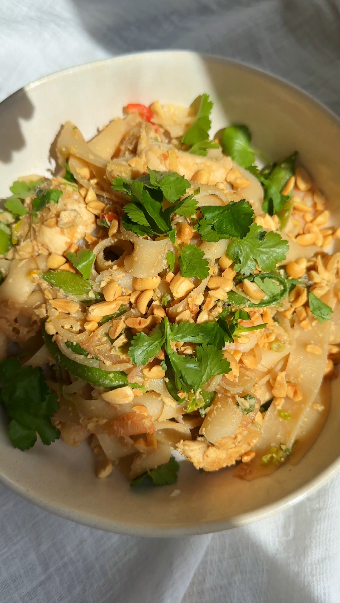 plating up wagamama pad thai