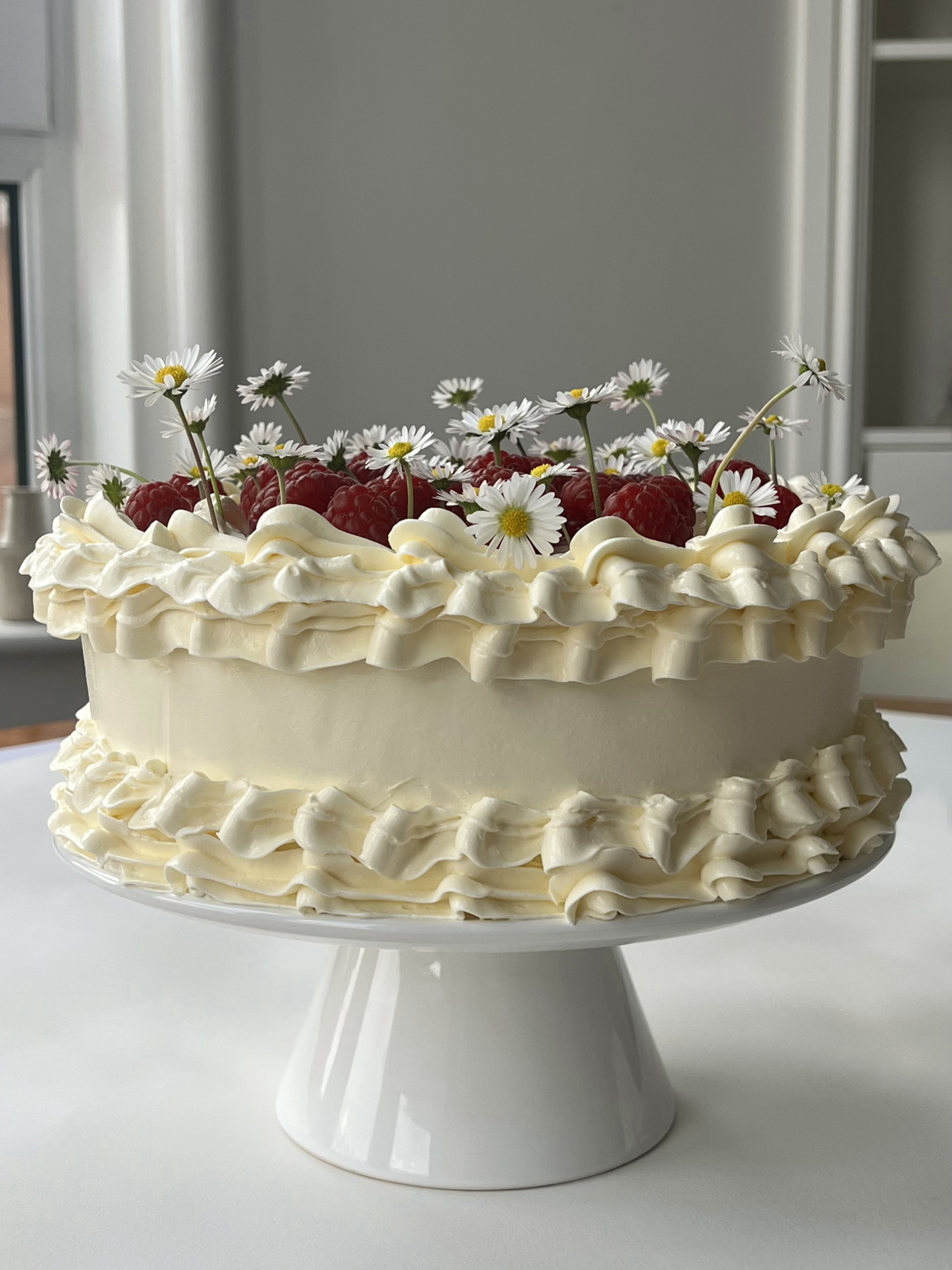 raspberry and white chocolate cake