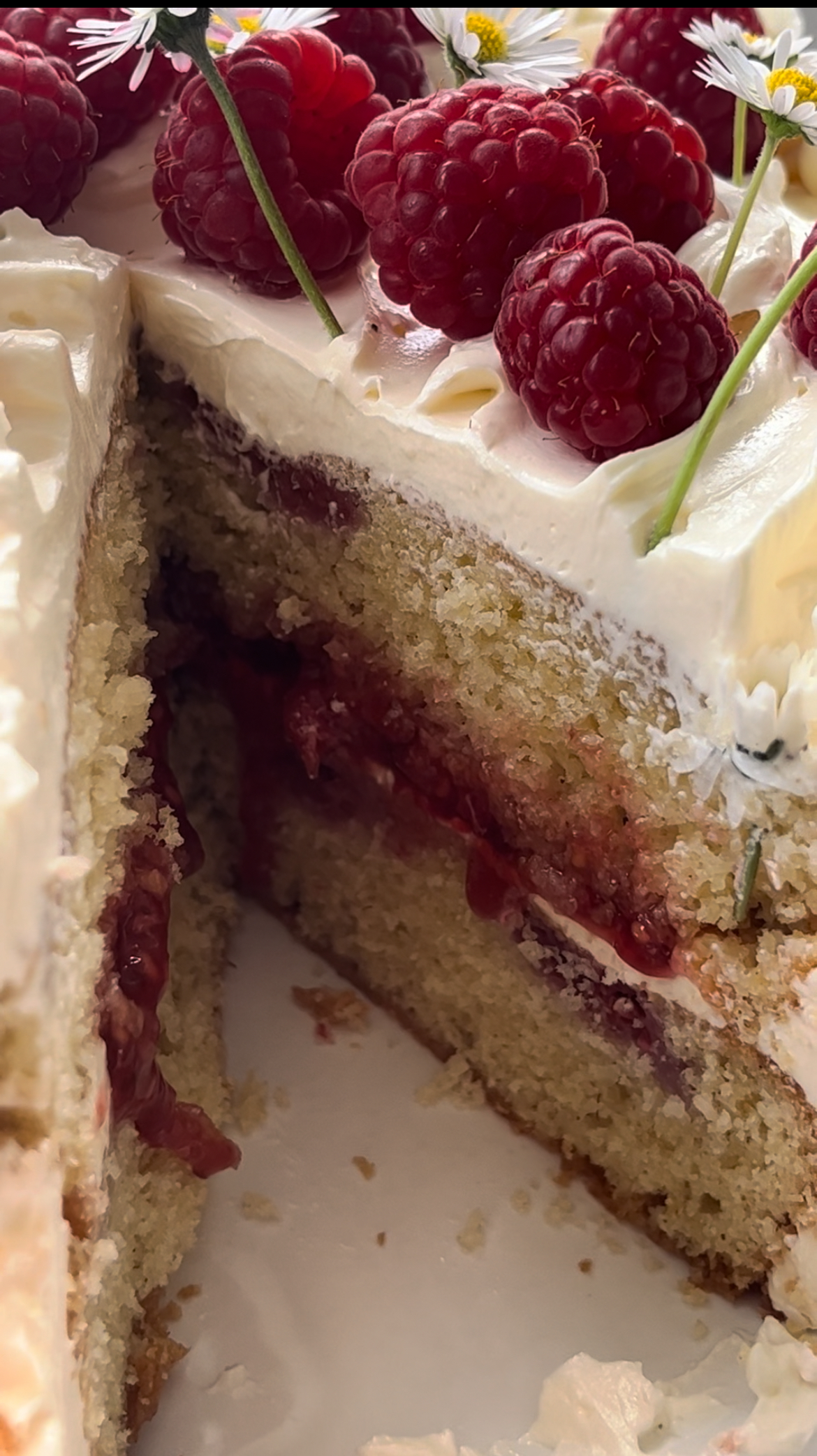 WHITE CHOCOLATE AND RASPBERRY CAKE (4)