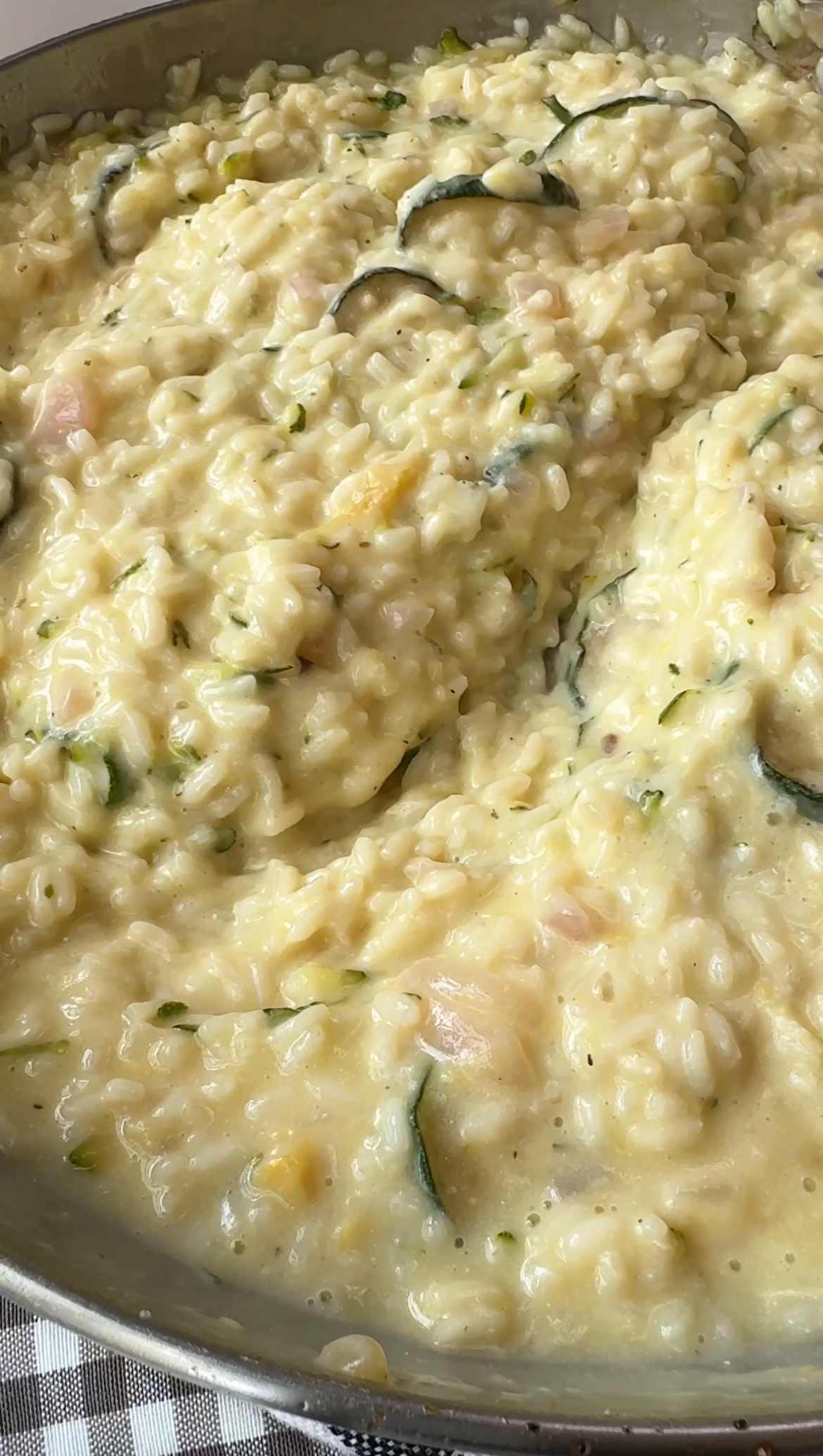 creamy zucchini risotto