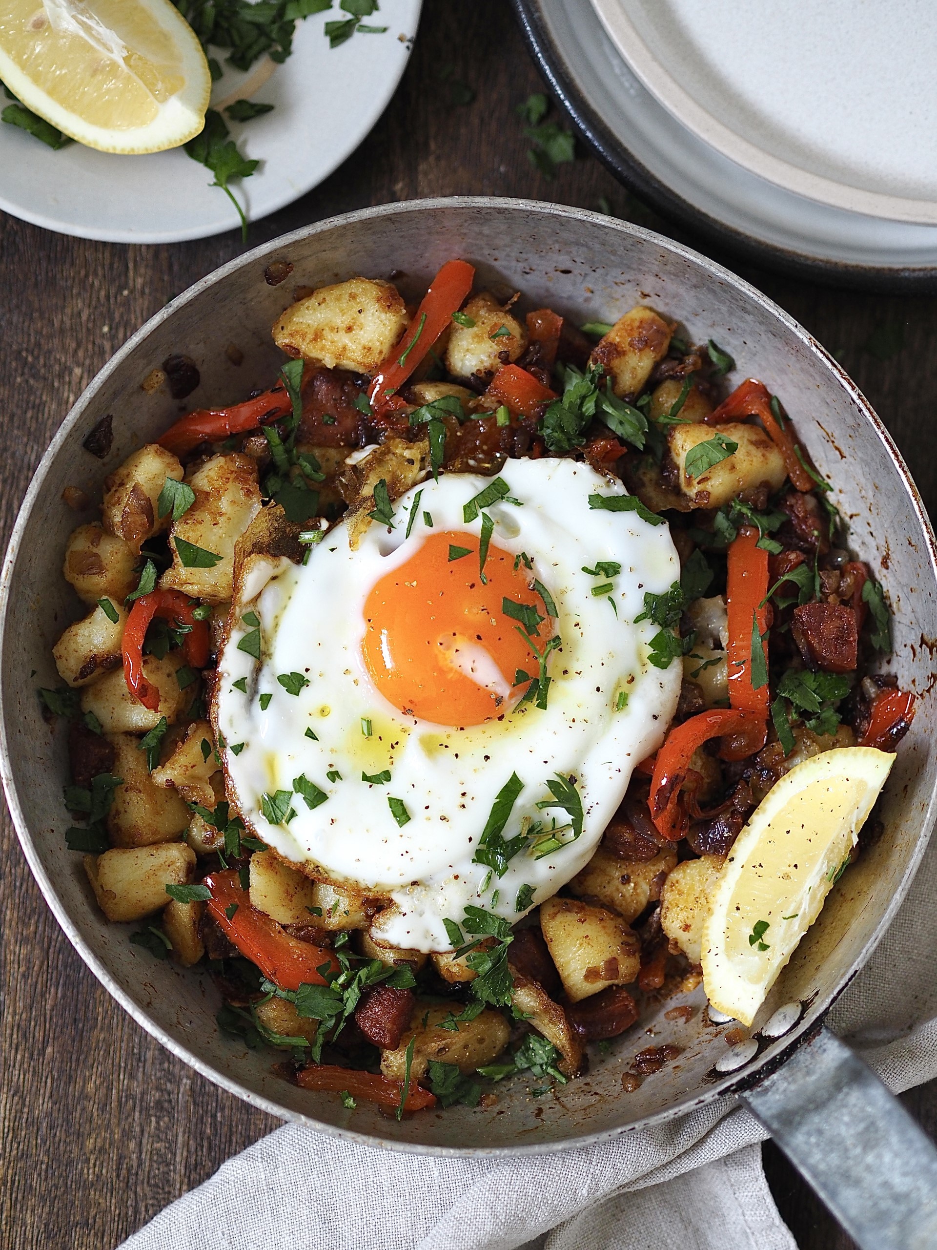 Chorizo and Potato Breakfast Hash