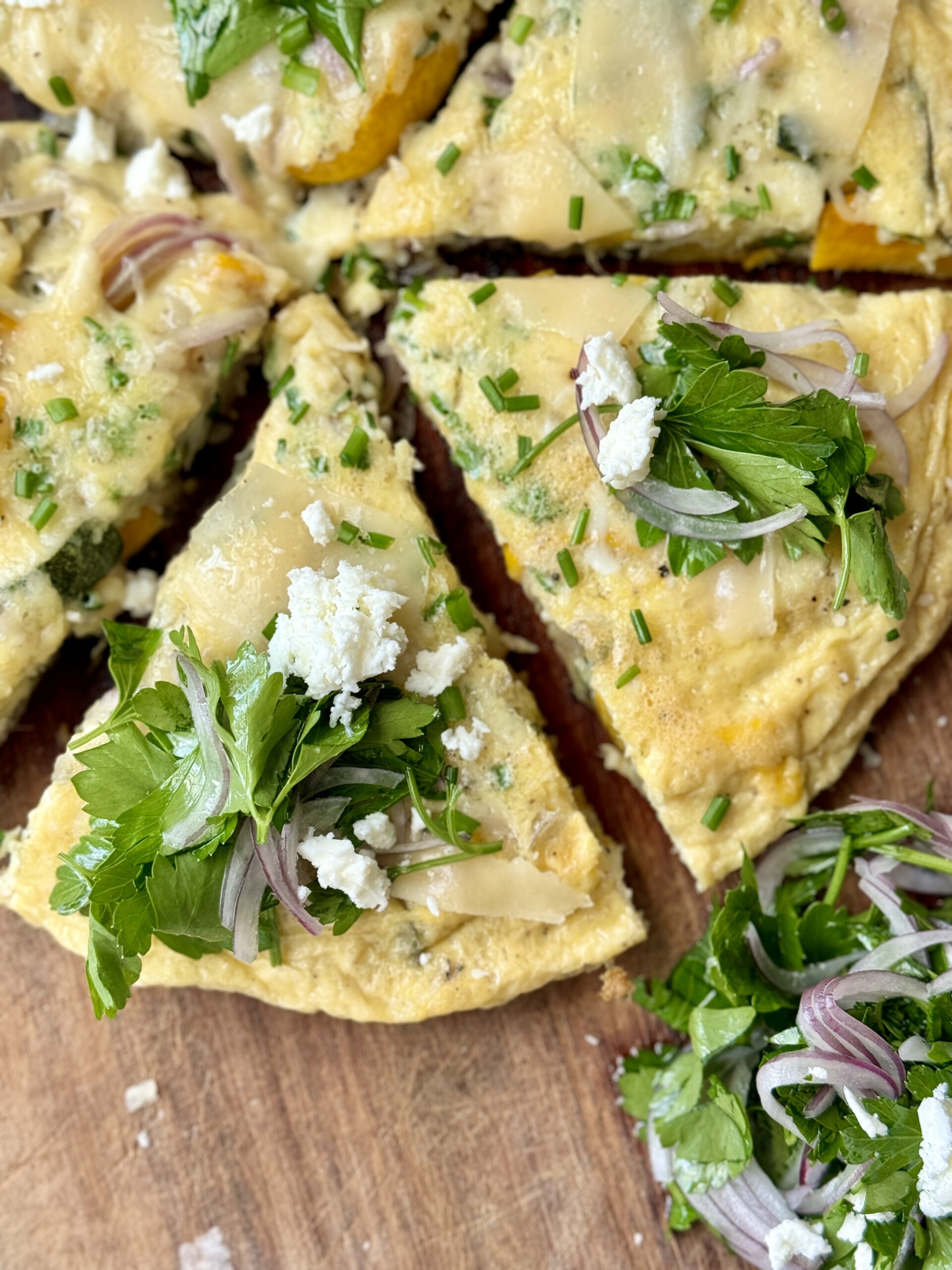 Courgette Frittata with Parmesan