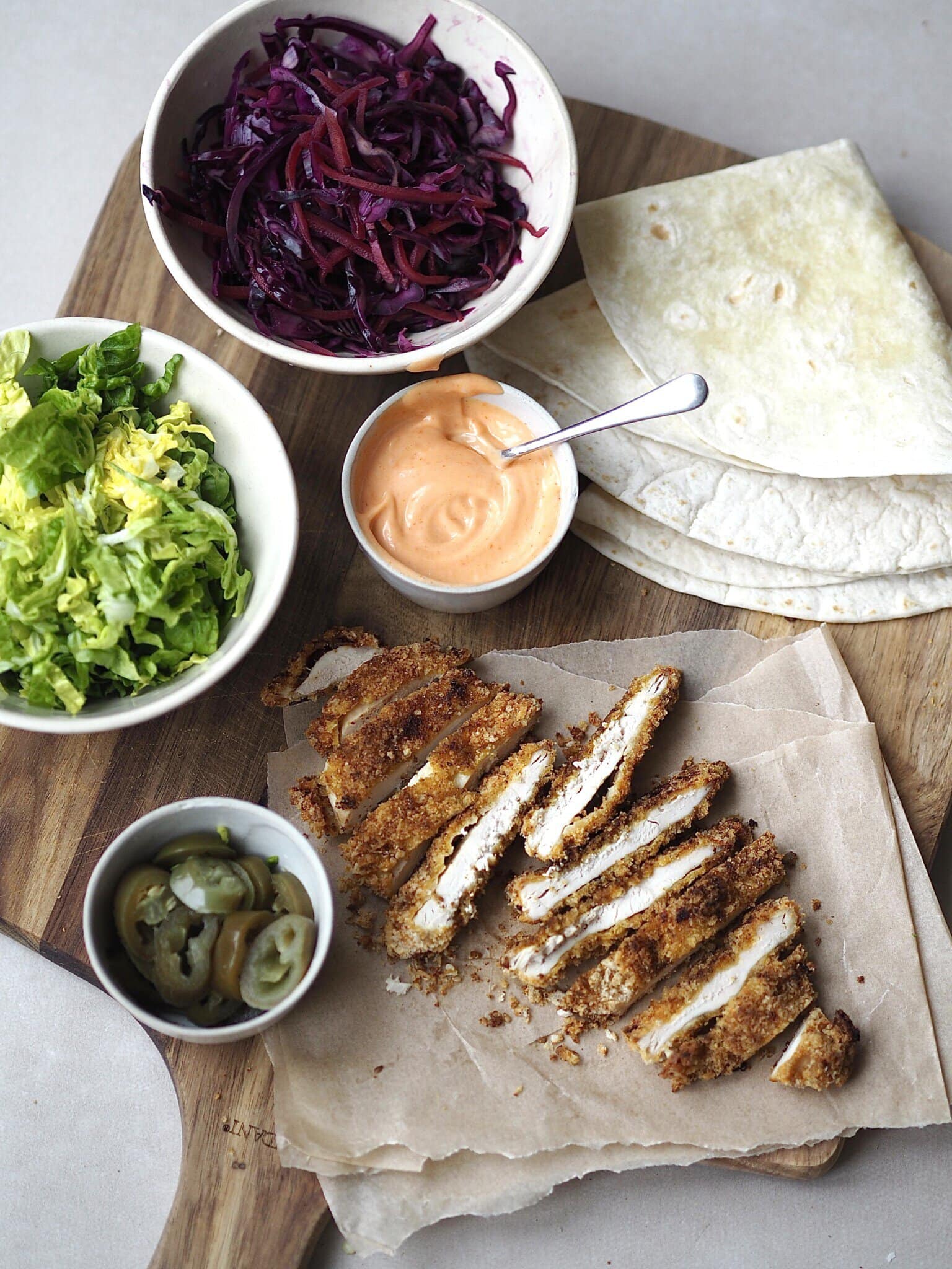 Chicken Katsu Wrap Desert Island Dishes chicken-katsu-wrap-desert-island-dishes