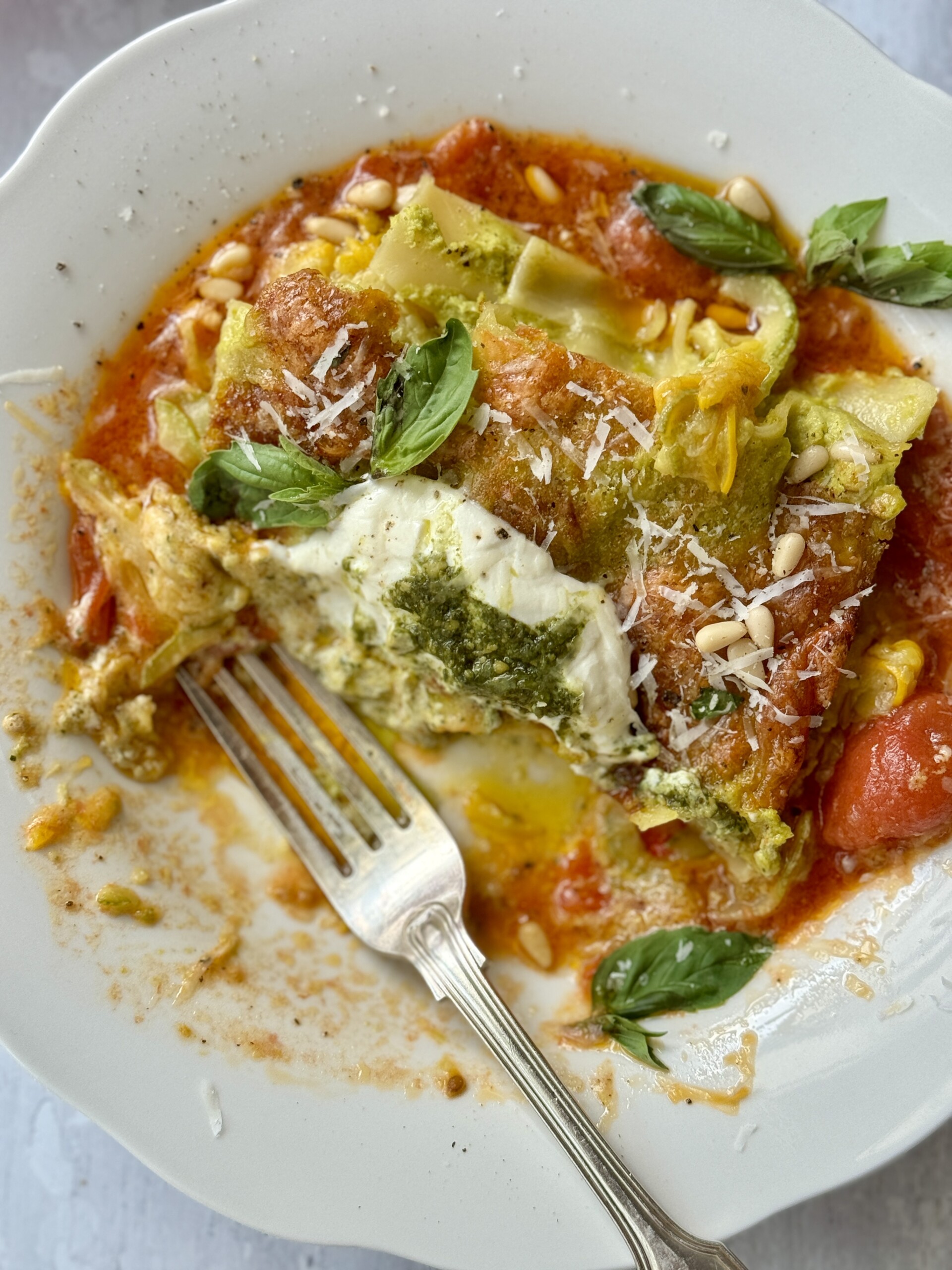 Oven-baked Courgette Lasagna