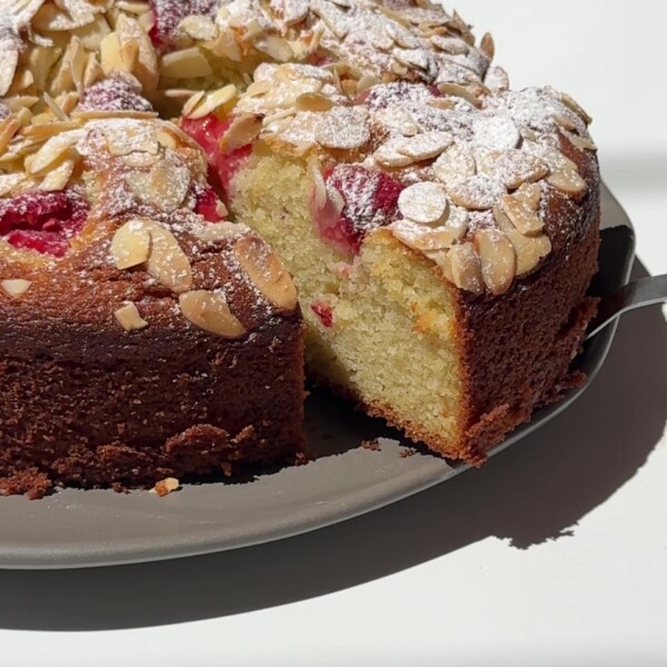 Raspberry, Almond and Ricotta Cake