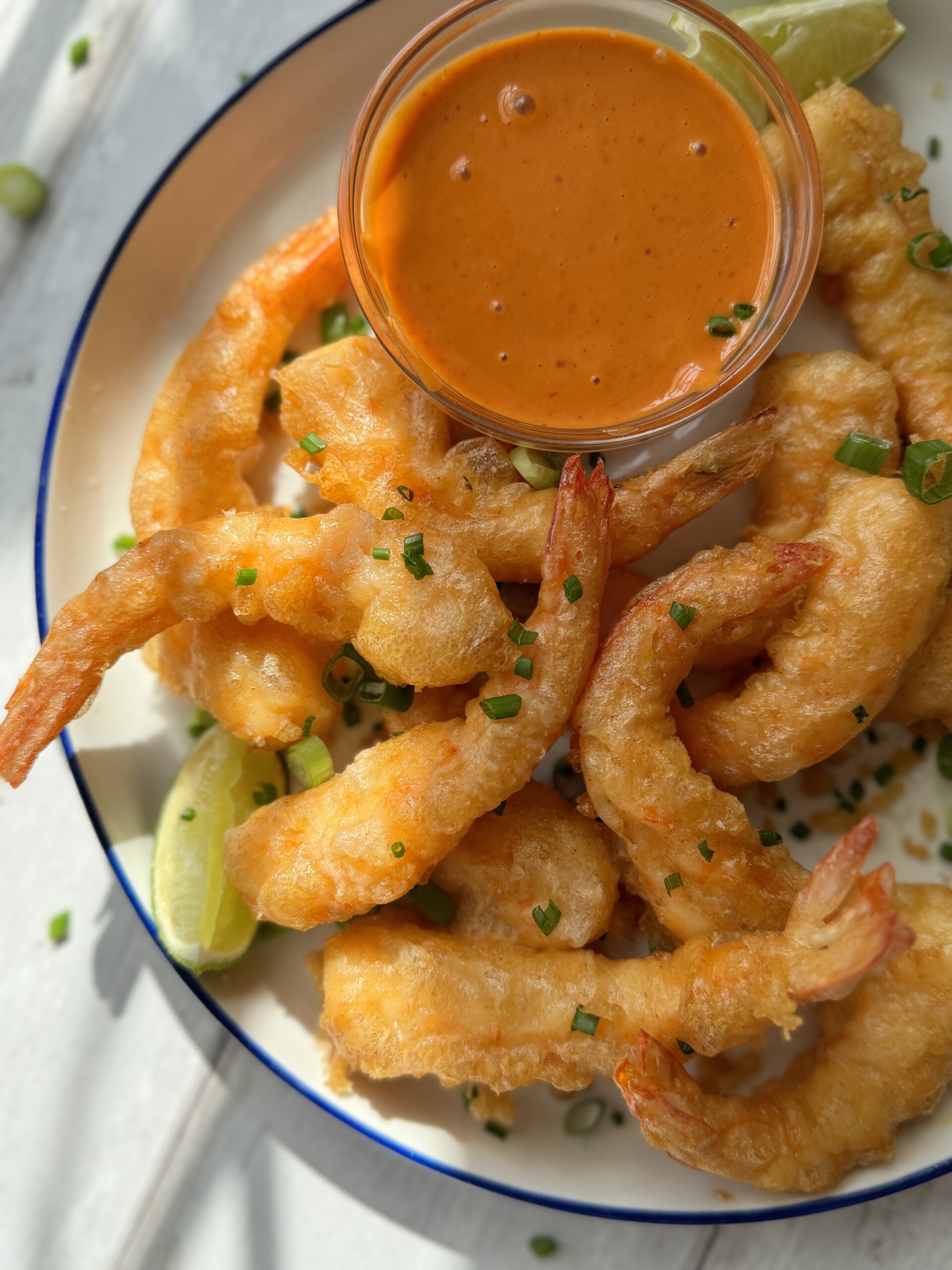 shrimp tempura on plate