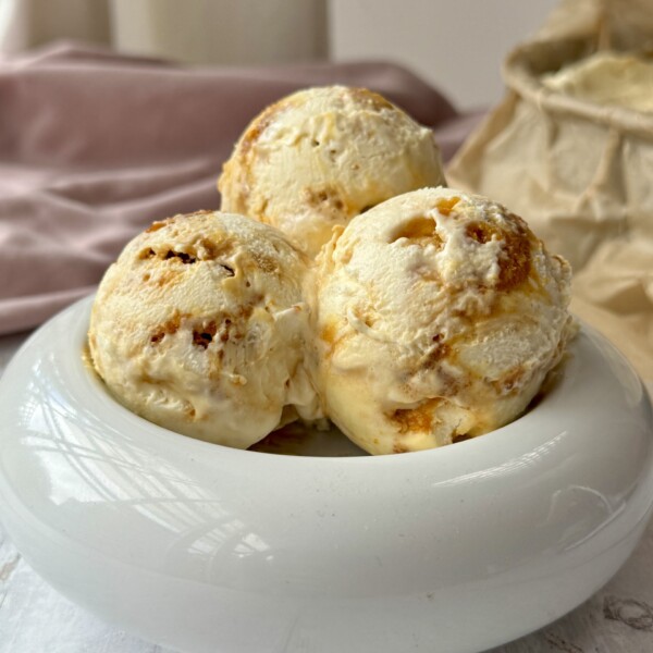 Homemade Honeycomb Ice Cream