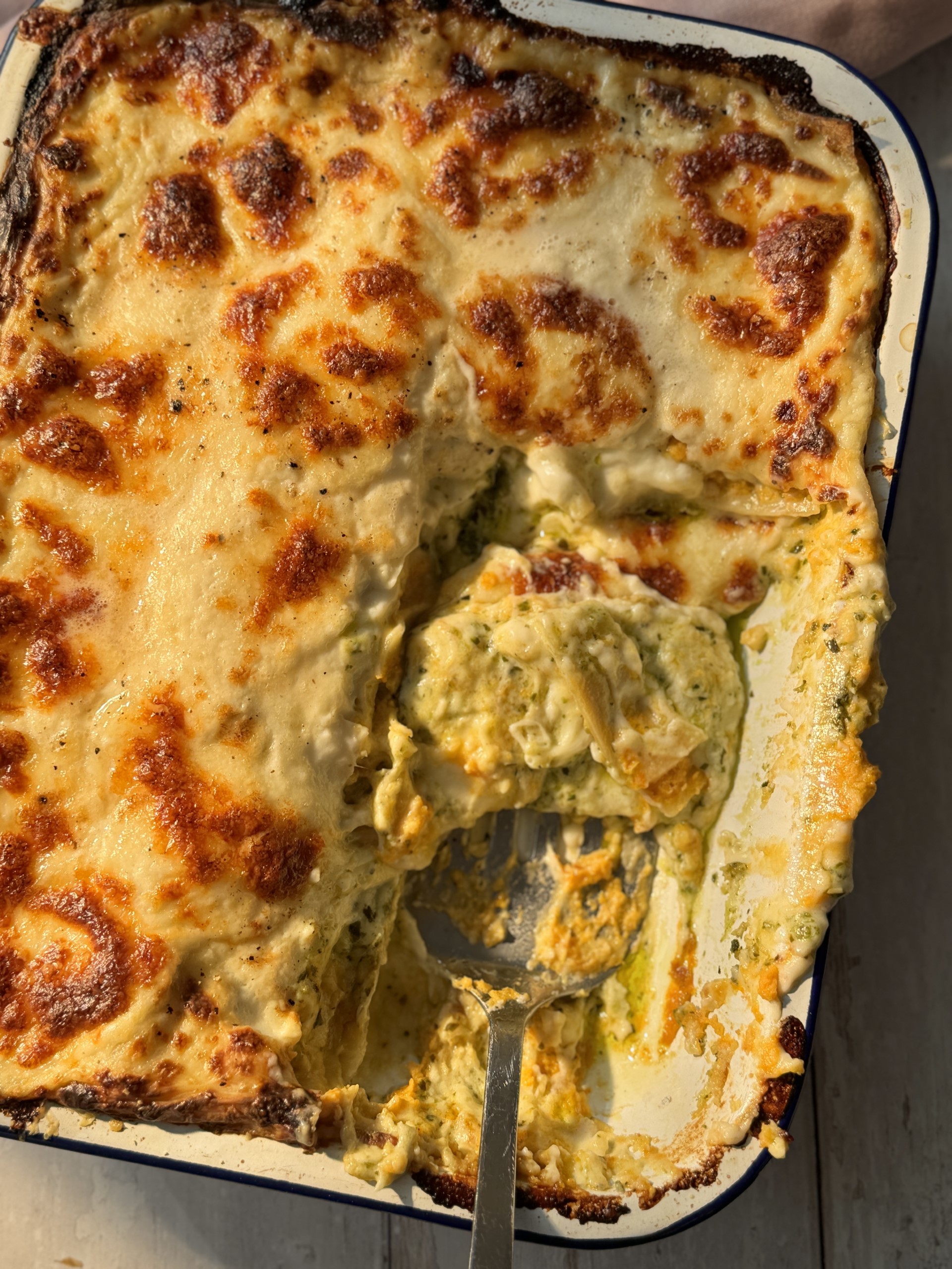 Baked Pesto Lasagne with Butternut Squash