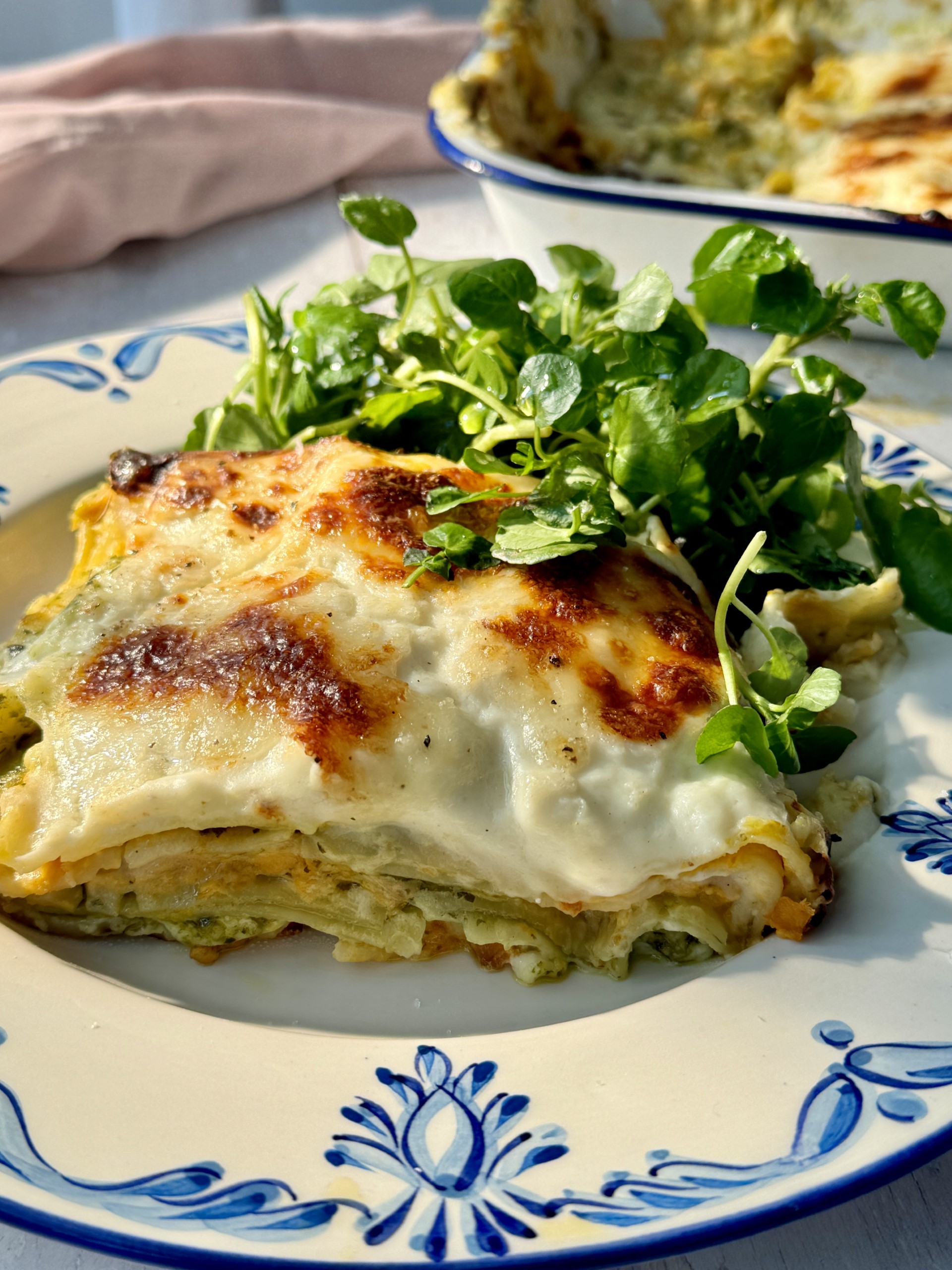 Pesto Lasagne with Butternut Squash