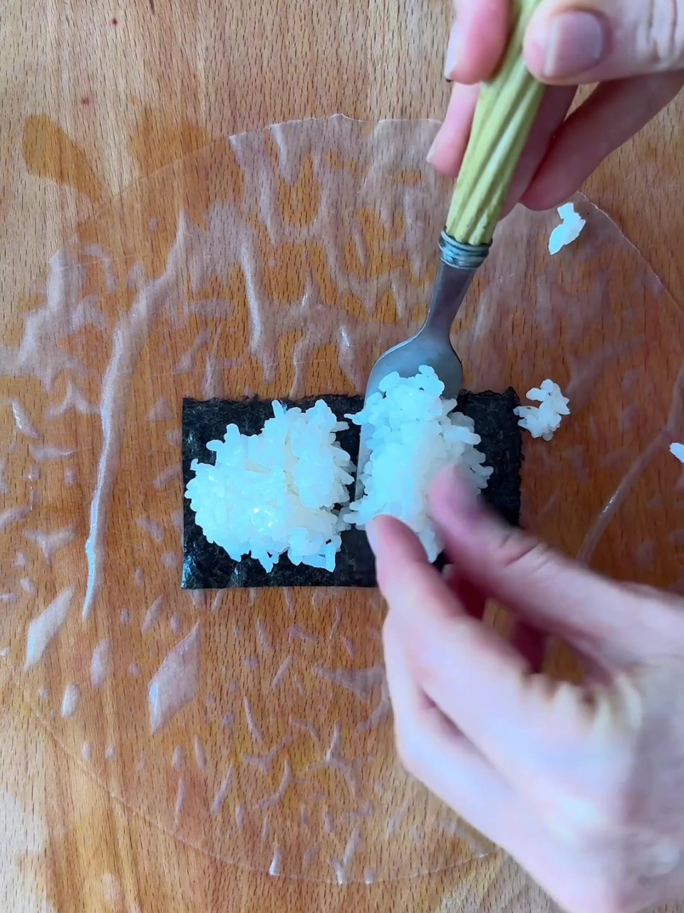 Filling rice paper