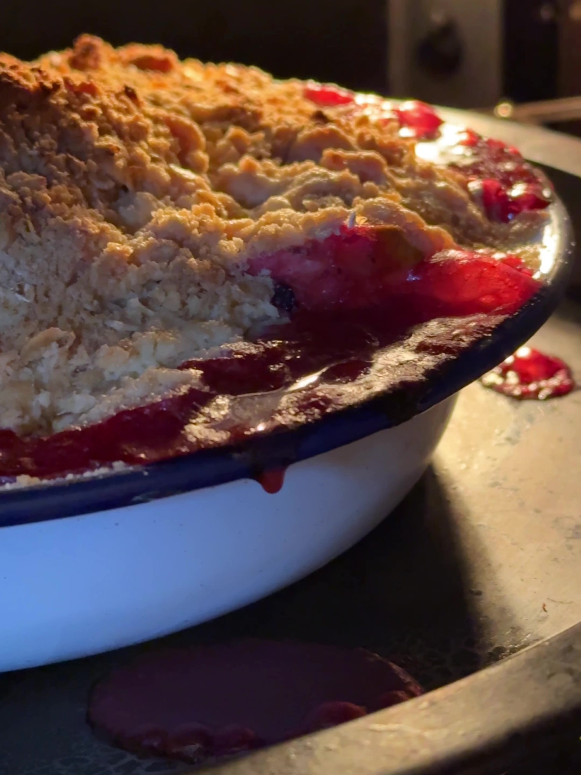 Baking the Apple Crumble