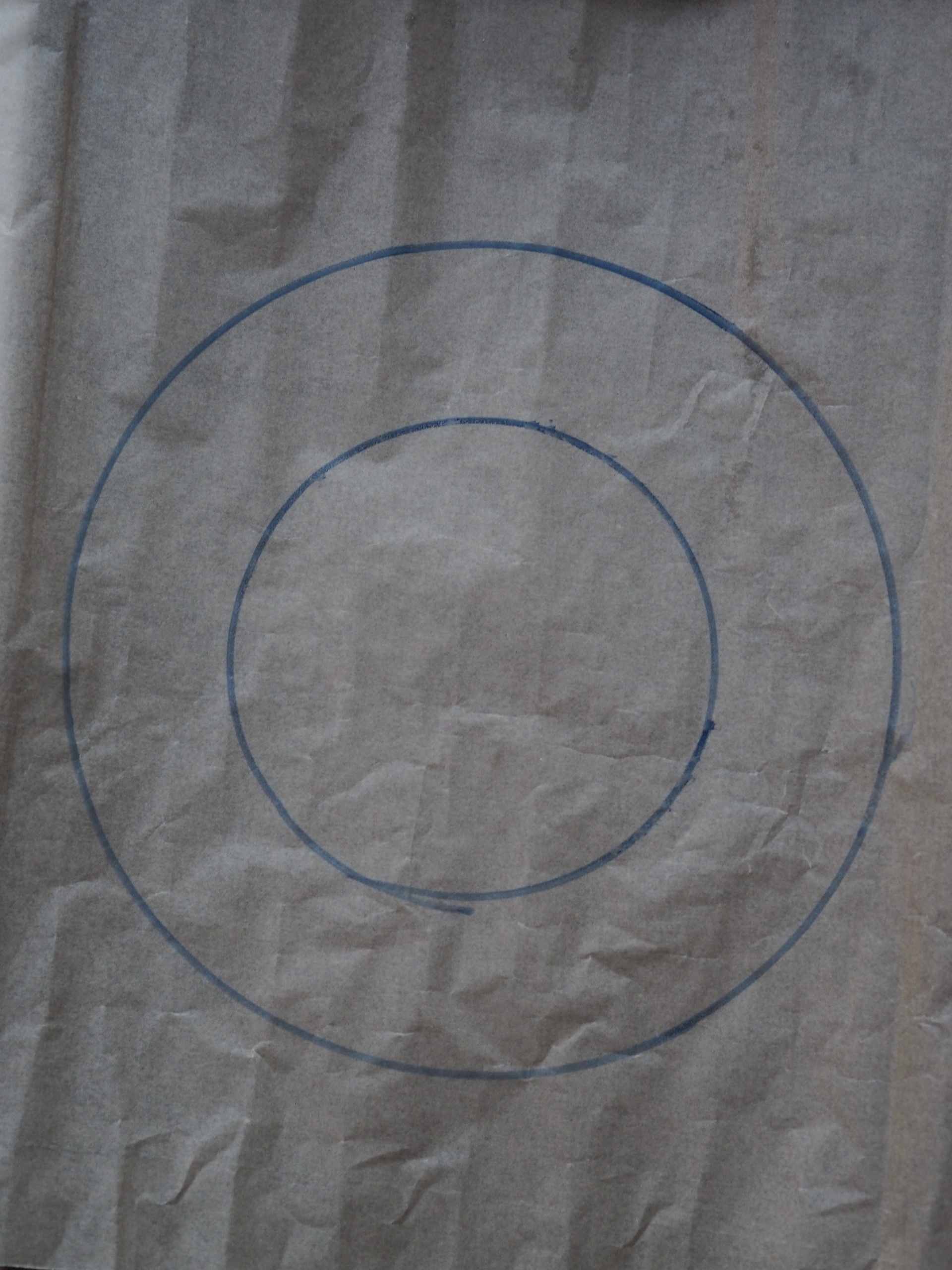 Markings on baking paper