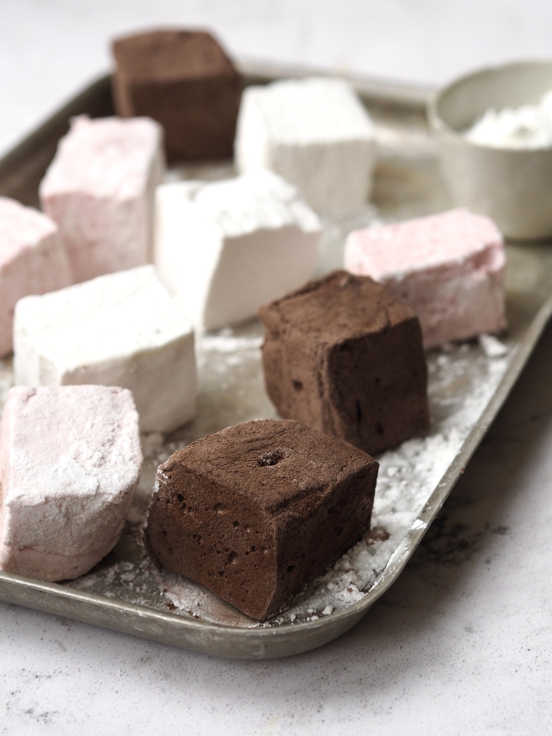 
Marshmallows on a plate
 