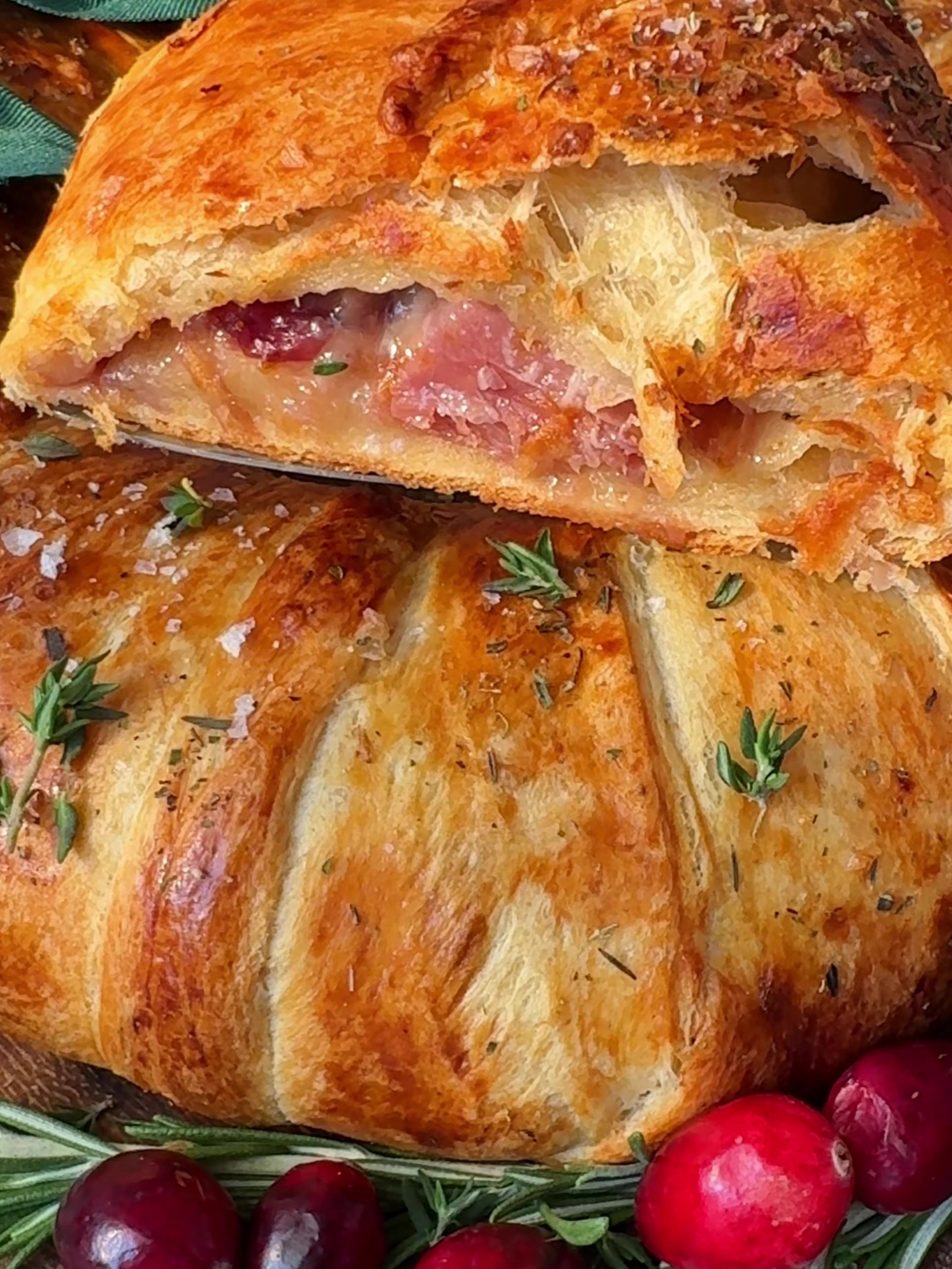 A slice of Brie Crescent Wreath