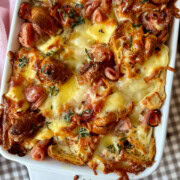 ham cheese croissant bake cropped in thumbnail.