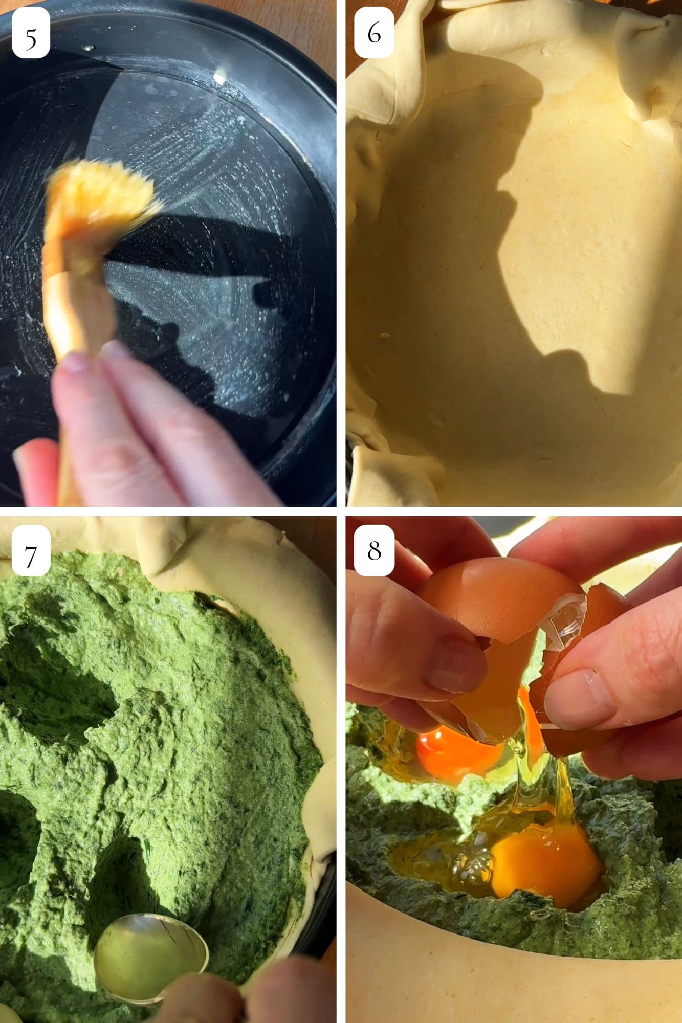 torta pasqualina step by step guide.