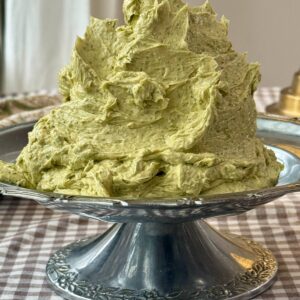 cafe de paris butter whipped on a platter.