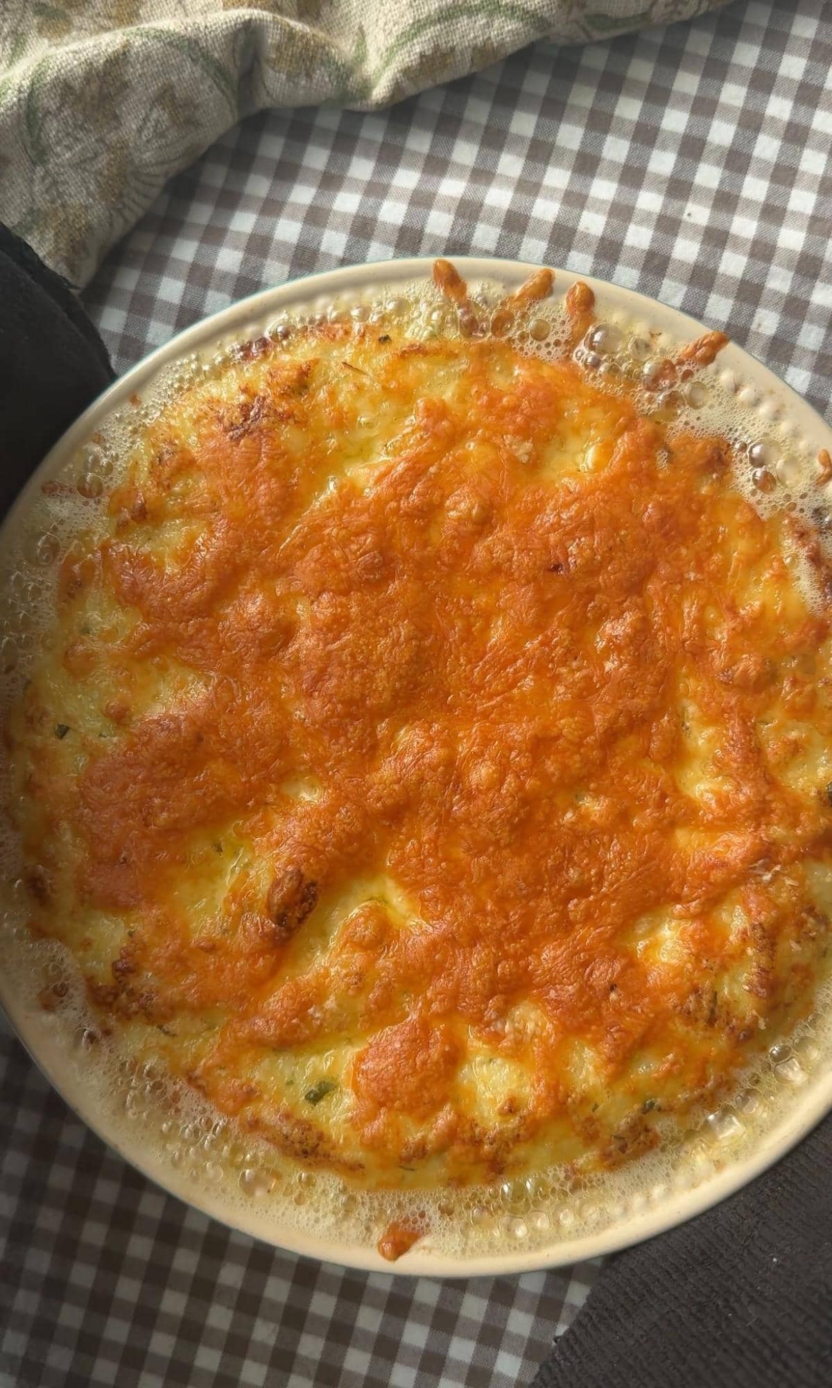 golden twice baked mashed potatoes.