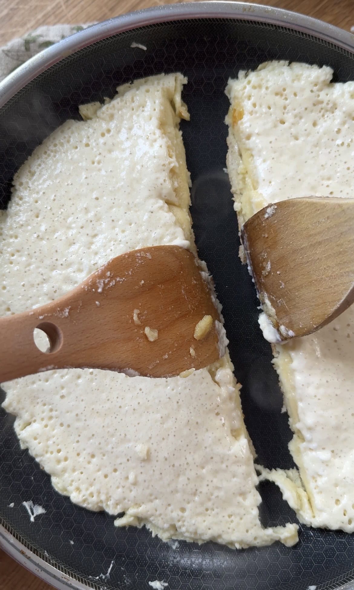 Kaiserschmarrn in a pan.